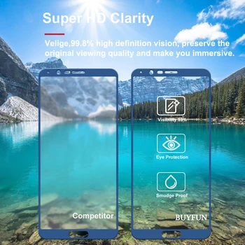 Grūdintas Stiklas Huawei Honor Peržiūrėti 10 Screen Protector Už Garbę 9 8 lite 7C Pro View10 Apsauginis Stiklas Honor7C Filmas