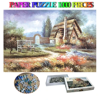 Gėlių Sodas Knyga 1000 Vienetų Dėlionės Suaugusiųjų Jigsaw Puzzles 