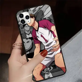 Haikyuu Ushijima Wakatoshi anime padengti funda coque Telefono dėklas skirtas iPhone 11 12 pro XS MAX 8 7 6 6S Plus X 5S SE 2020 XR