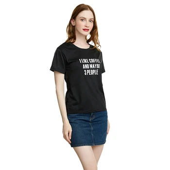 Harajuku Moterų marškinėliai Naujas 2021 M. Vasarą Juokingas Laiškas Spausdinti Hip-Hop Laisvi marškinėliai Mergaitėms Studentų Streetwear Atsitiktinis Lady Viršūnes Tees