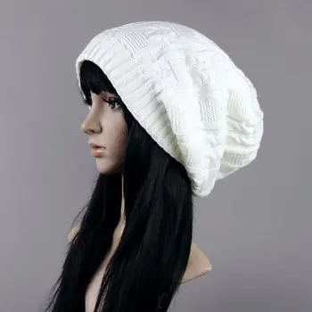 Hat moterų žiemos mados laukinių saldus ir mielas ausų apsaugos šilta megzta kepurė vilna krūva skrybėlę