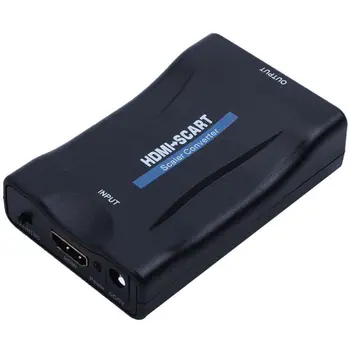HDMI SCART Adapteris 1080p Vaizdo o Konverteris Scaler Išmanųjį telefoną STB DVD