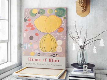 Hilma af Klint plakatas, af Klint spausdinti, Abstraktusis menas, spausdinti, švedijos meno, Skandinavijos plakatas, Hilma af Klint, Modernus arthibr