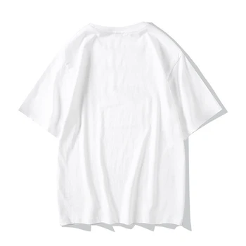 Hipster Streetwear Kinų Stiliaus vyriški marškinėliai Krano Siuvinėjimo Trumpas Rankovės Vasaros Viršūnes Tees Prarasti Atsitiktinis Hip-Hop marškinėlius vyrams