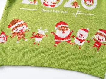 Hsa 2020 Moterų Megztinis Džemperis Raudona Kalėdų Puloveriai Oneck Kalėdų Vyras Traukti Džemperiai Negabaritinių Laisvi Megztiniai Viršūnes Cartton Mezgimo