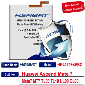 HSABAT HB417094EBC 5600mAh Baterijos Naudojimo Huawei Ascend Mate 7 Baterija Mate7 MT7 TL00 TL10 UL00 CL00 Baterija