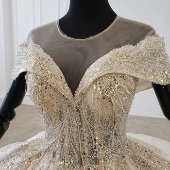 HTL1218 vestuvių suknelė apribotos rankovės o-kaklo trumpomis rankovėmis china modelis nėrinių prabanga свадебные платья для беременных