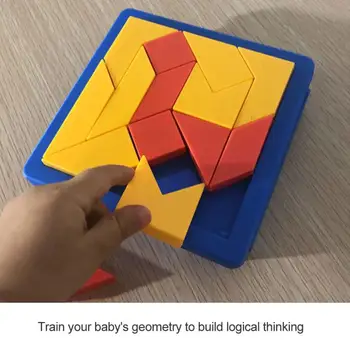 Intelektinės dėlionės stalo žaidimas, 14 įvairių formų žaidimas blokai įspūdį Vaikas Žaislas tėvų-vaikų interaktyvus smegenų vystymuisi žaislai