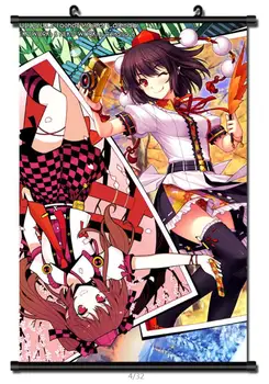 Japonijos Dekoratyvinės Nuotraukas Anime TouHou Project Dvigubai Spoileris, seksuali mergina Himekaidou Hatate Namų Dekoro Sienos Pažymėkite Plakatas