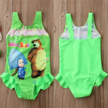 JAV Vaikai, Kūdikis, Kūdikis Cartoon Vienas Gabalas Monokini Bikini maudymosi kostiumėlį, maudymosi Kostiumėliai, Maudymosi Kostiumą, Biquini Paplūdimio