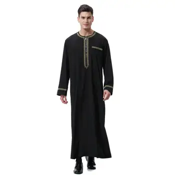 Jubba Thobe islamo apranga vyrams caftan skraiste musulmonų vyrų drabužiai suknelė islamas
