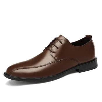 Juoda Verslo biuro batai natūralios odos Suknelė bateliai vyrai oficialų batai zapatos de hombre, dydis 36-46 oksfordo avalynė vyrams batai