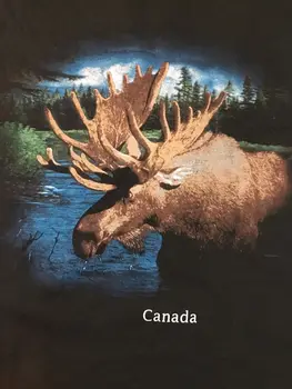 Kanados Kanados BRIEDIS suvenyrų T-shirt SZ XL nauja NWOTCool Atsitiktinis pasididžiavimas marškinėliai vyrams Unisex Mados marškinėlius nemokamas pristatymas juokinga