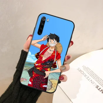 Karšto Japonų Anime One Piece Luffy Už Xiaomi Redmi 9 Pastaba 9S 8T 8 7 6 5 5A Poco M3 C3 X3 NFC M2 F1 Pro Max Telefono dėklas