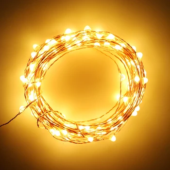 Karšto Pardavimo 6m 120 LED string žibintai Varinės Vielos Pasakų Žibintai Lauko atostogų/Kalėdų/Vestuves/Šalis Dekoro led apšvietimas