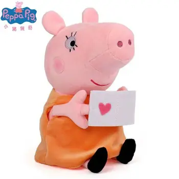 Karšto pardavimo Originalaus Originali 30cm Peppa Pig tėtis mam Pliušinis iškamša Lėlės Žaislas vaikams Kalėdų dovanos 11kinds Vaikų žaislas dovana