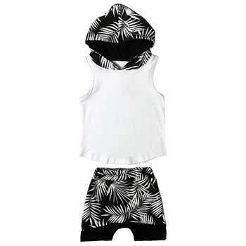 Karšto parduoti! Iki 2017 m. Vasaros stilius Vaikų drabužių rinkinius, Kūdikių berniukų liemenė+kelnės 2vnt kelnės vaikams laisvalaikio kostiumas drabužiai