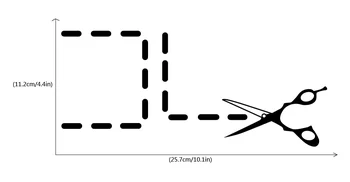 KG-128 Kūrybos Žirklės Su Punktyrine Linija Šviesos Jungiklis Lipdukas Juokingas Animacinių filmų Vinilo Sienos Namuose Tapetai