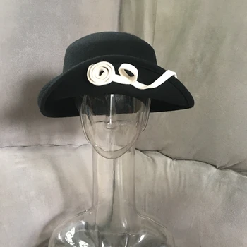 Kibiras skrybėlės Mažas, saldus vėjo žvejys Balta vilna hat, black hat dizaineris skrybėlę moterų han edition eksporto bumas