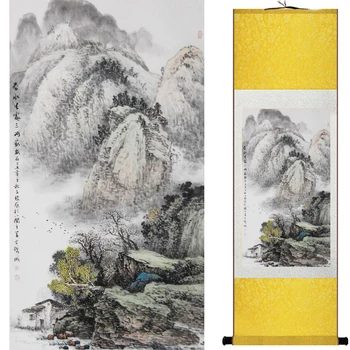 Kraštovaizdžio meno tapybos Kinų tradicinė meno tapybos Kinija dažai dažymo mados tapybos 2019081243