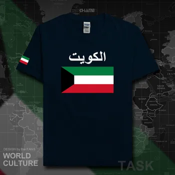 Kuveitas Kuveito vyrų marškinėliai 2019 megztiniai tauta komandos marškinėlius medvilnės marškinėliai komforto, sporto drabužiai, trišakiai šalies vėliava, al-Kuveitas KWT