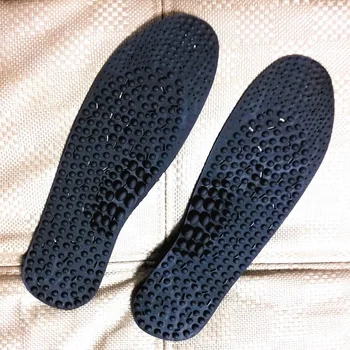 Kvėpuojantis Terapijos Juodas Batų Įdėklai Sveikatos Pėdų Priežiūros Masažas Vidpadis Akupresūra Unisex Orthotic Plastiko Pagalvėlės Neigiamų Jonų