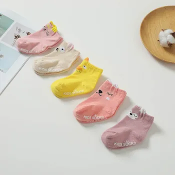 Kūdikių Berniukų, Mergaičių, Kūdikių Medvilnės Animacinių Filmų Modelio Kojines Šiltas Anti Slip Grindų Kojinės Kojų Šilčiau