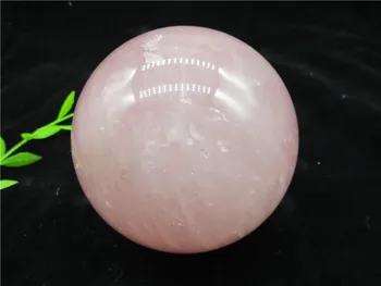 Labai Didelis ! Natūralus Rožinis rožinė Kvarco Magic Crystal Healing Ball Sferoje Chakra Gydymo Reiki Akmens Drožyba Amatų kamuolys 1408g