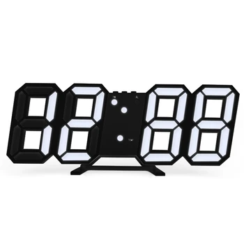 LED Skaitmeninis Laikrodis Atidėti 3D Elektroninių Stalas žadintuvai Kabo Sieninis Laikrodis Kalendorius Termometras Namuose Miegamasis Stalo Apdailos