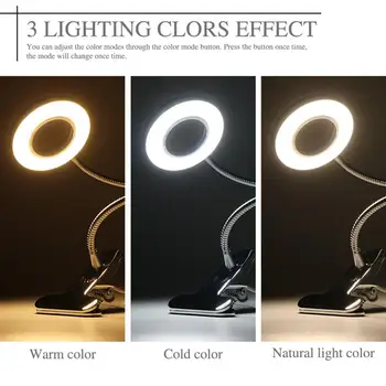 LED Stalo Lempa su Apkaba Pritemdomi Skaitymo Šviesos Akių Priežiūros USB Stalo Lempa LED Naktiniai staleliai, Lempa Kūdikiui Naktį Šviesos Įrašą