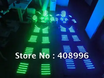 LED Šviesos robotas kostiumas /David Guetta roboto kostiumas/ Robotas KRYOMAN
