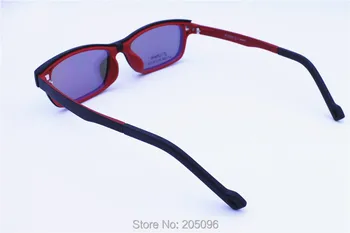 Lengvas ULTEM stačiakampio formos, optiniai akiniai, rėmeliai su nuimamu poliarizuoti akiniai nuo saulės įrašus paaugliams 1306