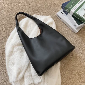 Madingas ir paprastas moterų didelis maišas 2020 nauja tendencija korėjos pečių maišą pažasties maišelį didelės talpos asmeninį tote bag