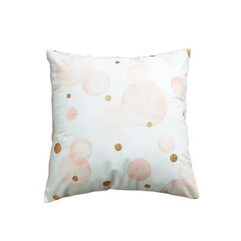 Mados namų dec flamingo pagalvėlių apvalkalus 45*45cm nr. vidinis golden karšto štampavimo rožinė namų pagalvėlių apvalkalus kėdė X37