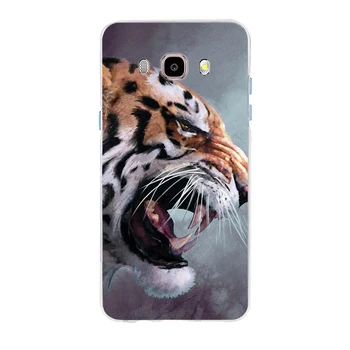 Mados Tigras, Leopardas spausdinimui Pantera Foto Padengti TPU Telefono dėklas Samsung Galaxy S6 S6edge S7edge S8 S9 Plus A5 J5 J7 2016