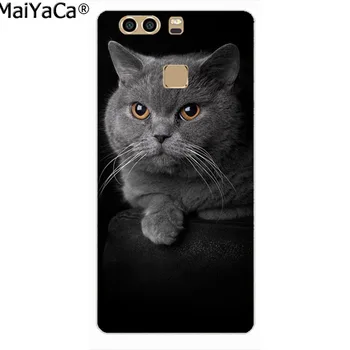 MaiYaCa juoda British Shorthair katė gyvūnų Dizainas telefono dėklas, skirtas 