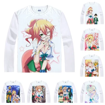 Mano Pirmoji Draugė Gal T-Shirts Anime ilgomis Rankovėmis Marškinėliai Hajimete nr. Gyaru Hajimete ne Gal Junichi Hashiba Cosplay Marškinėliai