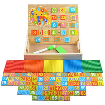 Mediniai Skaičiavimo Lazdelės Aritmetinis Lauke Matematikos Mokymosi Švietimo Žaislai su Skaičiavimo Juostos ir Writingboard žaislas Vaikams