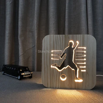 Medžio drožyba naktinė lempa LED voverė dizaino naktinė lempa USB Power apdailos LED Nakties Šviesos kūrybos mediniai naktį šviesos