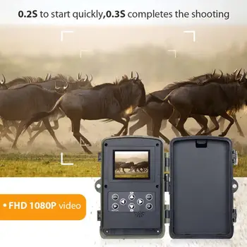 Medžioklės Kamera 0.3 s paleidimo Laikas Night Versija Foto Spąstus 16MP 1080P IP65 Laukinių gyvūnų Medžioklės Kameros, Stebėjimo Kameros 40P