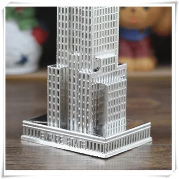 Metalo Empire State Building Namų Dekoro Priedai Figūrėlės Orientyrą Amerikos Dangoraižio Miniatiūriniai Modelio Papuošalus Amatai
