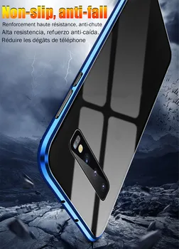 Metalo Magnetinių Adsorbcijos Atveju, Samsung Galaxy S20 S20 plius S20 Ultra Dvipusis Grūdintas Stiklas Magneto dangtelis