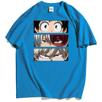 Midoriya Izuku Simbolį T-Shirt Vyrai Mano Herojus akademinės bendruomenės Anime Mados Marškinėliai Vyrams Harajuku Tendencija Negabaritinių Vyrų T Shirts