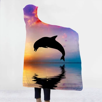 Mielas gyvūnų delfinų Antklodės skrybėlės sofa Geriausiai parduodamų Antklodės patogus minkštas twin visu dydžiu vaikams Antklodės