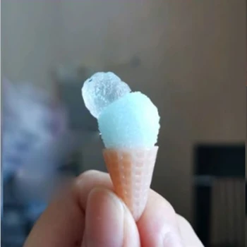 Mini Dydžio Ledų Kūgis Keychain Dervos Formų Popsicles Maisto Žaisti Pakabukas Pelėsių 83XF