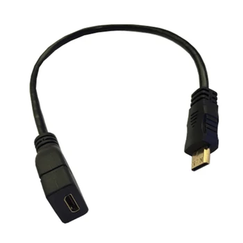 Mini HDMI moterį, MiniHDMI Male kabelis 0.3 m