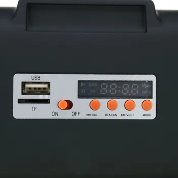 Mini Nešiojamas Skaitmeninis FM Radijo Garsiakalbių Parama USB TF MP3 Grotuvas Su Galios Banko LED Šviesos Funkcija