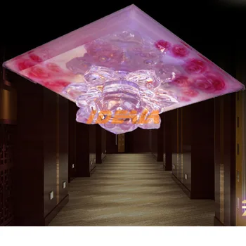 Modernus led apšvietimas, praėjimų kristalų įėjimo lemputės 12W paviršinės montuotės/embedded lubų šviesos prieškambario/hotel/gyvenamasis kambarys lempos, led