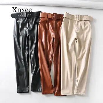Moterims, elegantiška juodos kelnės varčias kišenės užtrauktukas skristi kietos ponios streetwear 2020 atsitiktinis chic kelnės pantalones 9 spalvos
