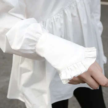 Moteriški marškinėliai 2020 m. rudenį Medvilnės Raukiniai Medvilnės Streetwear Visą Golfo Nereguliarus palaidinės, Euro-Amerikos harajuku stiliaus viršūnes